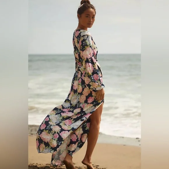 Maaji Floral Aubree Kimono Dress Cover Up - Picture 7 of 7